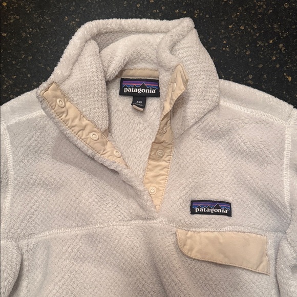 Patagonia Cream Fleece Quarter-Zip XXS - Picture 2 of 4